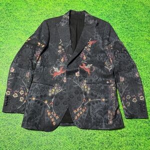Etro Men's Embroidered Birds Sport Jacket Size 54 NWT MSRP 2495